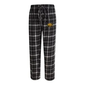 New - NCAA Iowa Hawkeyes Men's Big and Tall Plaid Flannel Pajama Pants - XLT