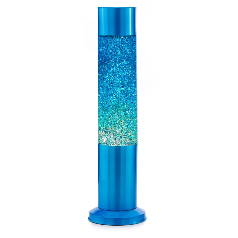 Nova Colour Glitter Lamp Blue