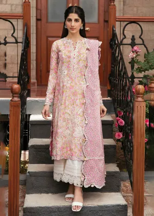 Pink Luxury Lawn Suit | Zaha | Festive Lawn '23 | LEYLA - ZF23-04