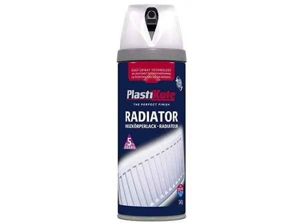 Plastikote Twist And Spray Satin White Radiator Enamel