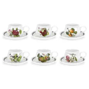 Portmeirion Pomona Breakfast Cup & Saucer Assorted 260ml (price per item)