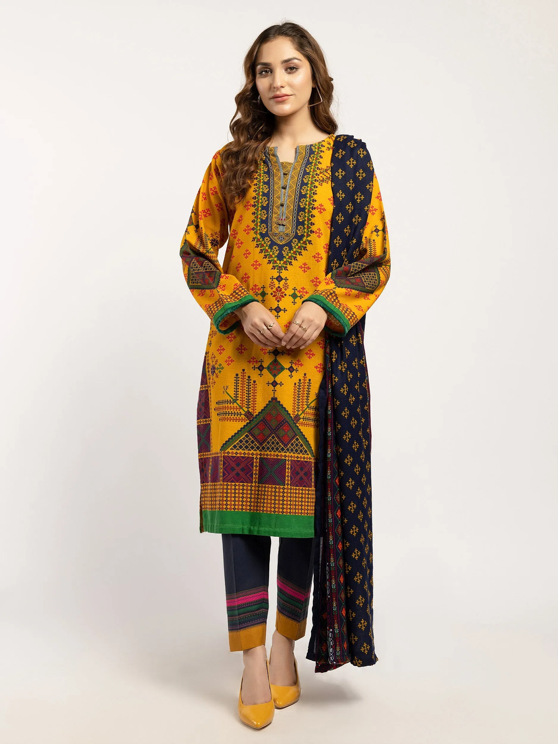 Printed Khaddar 2Piece Suit