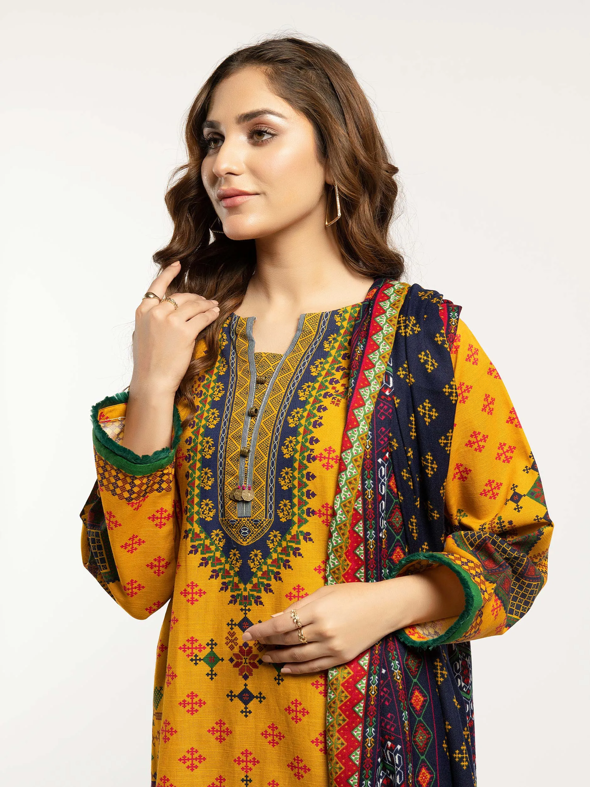 Printed Khaddar 2Piece Suit