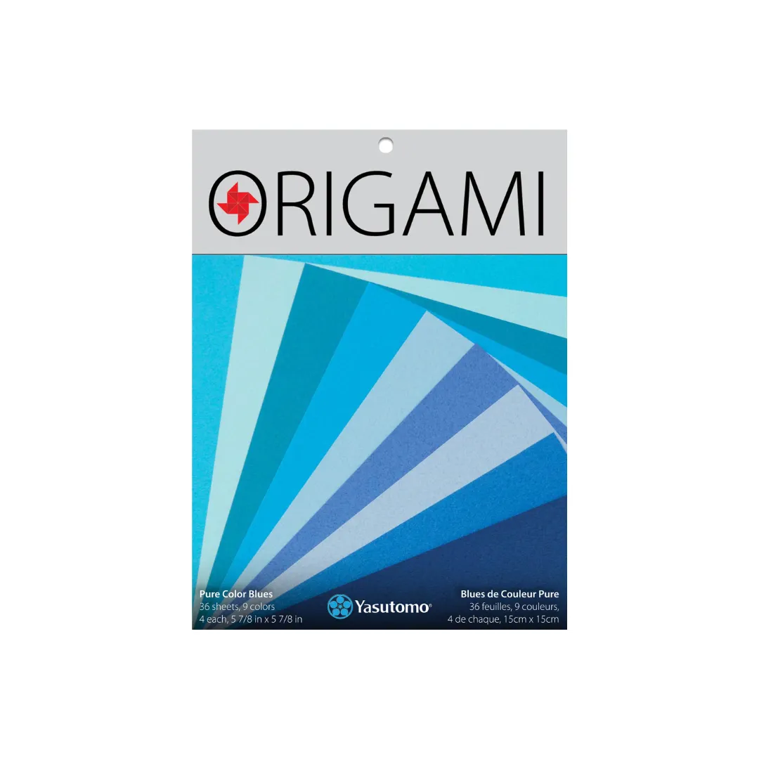 PURE Color Origami Blues 9 Colors 36 Sheets (4354)