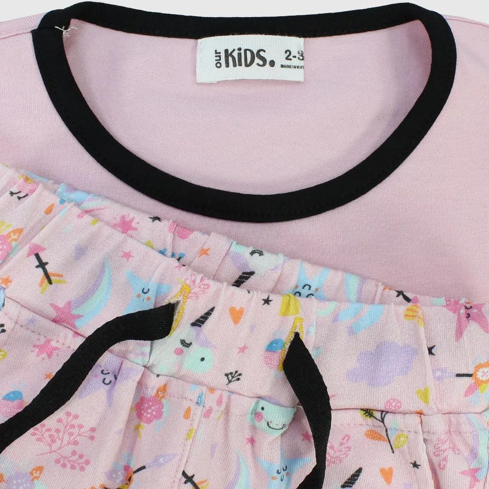 "Loving Unicorn" Short-Sleeved Pajama