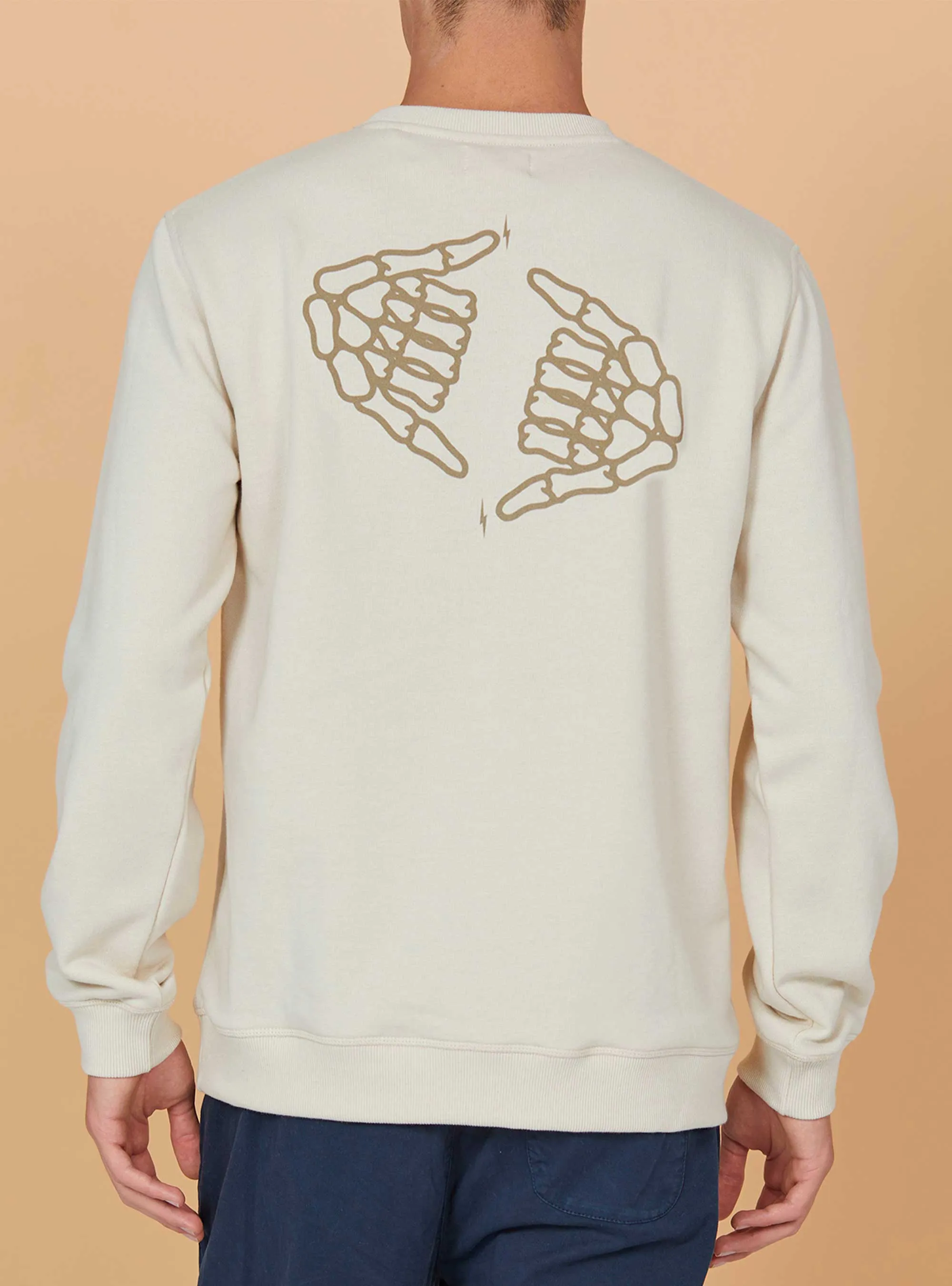 REGULAR SWEATSHIRT WITH FRONT AND BACK PRINT