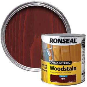 Ronseal Quick Drying Teak Satin Wood Stain