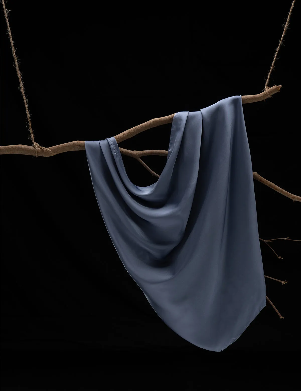 Satin Silk - Denim