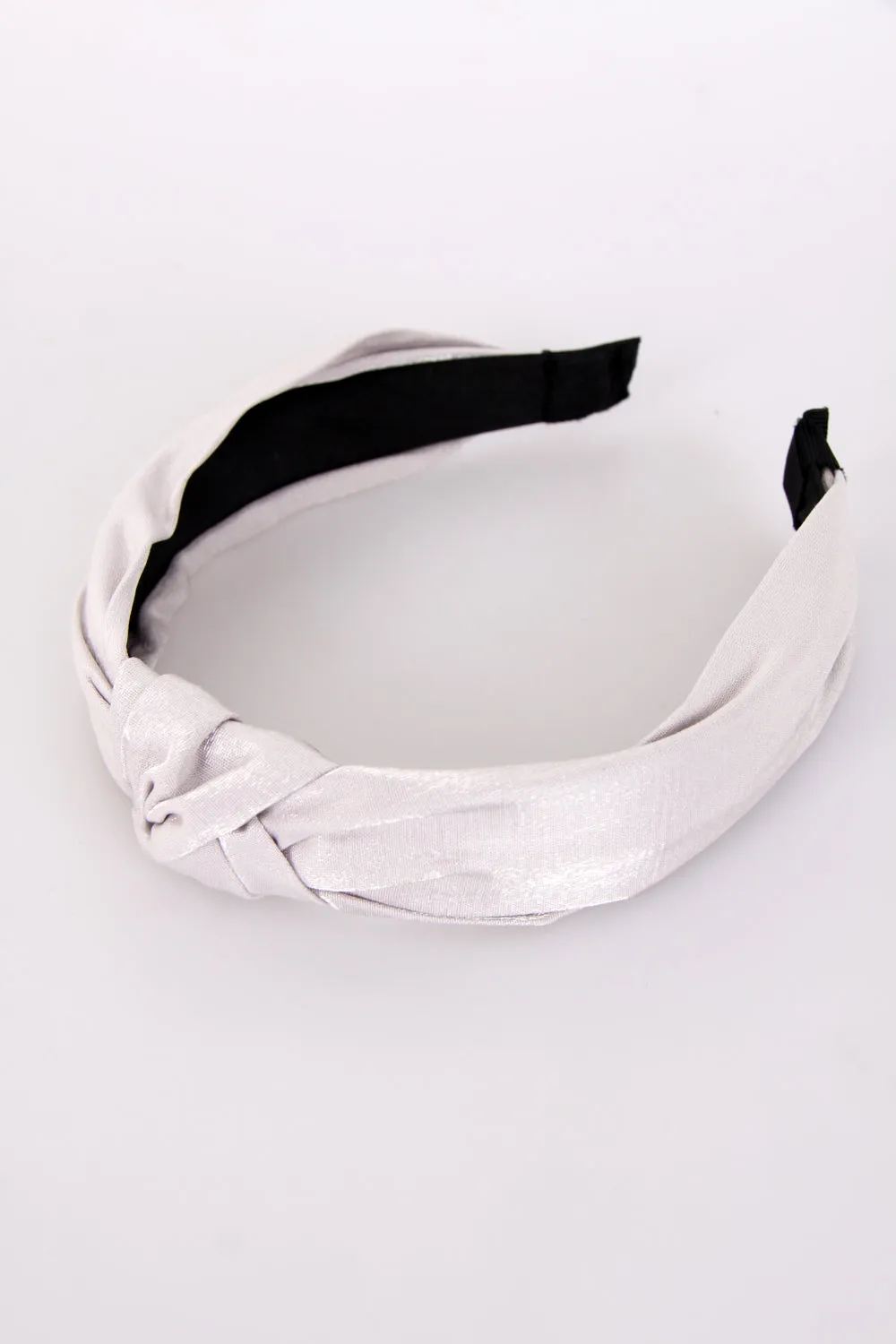 Shiny Satin Knot Fabric Hairband