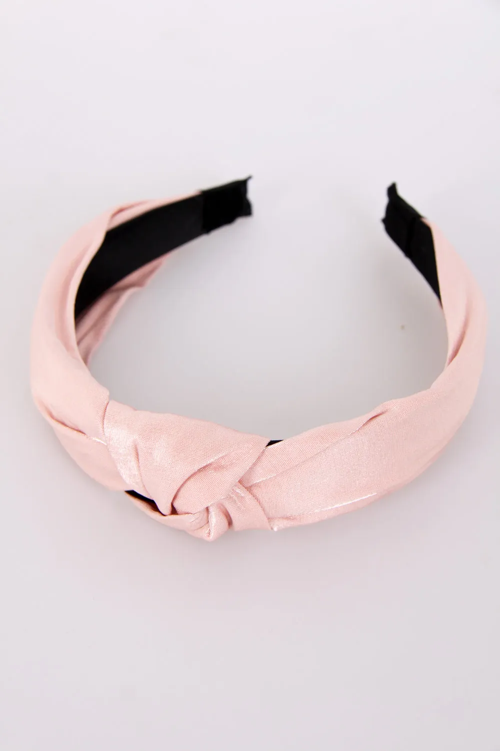 Shiny Satin Knot Fabric Hairband