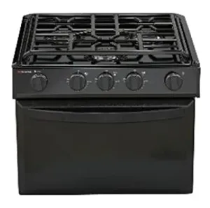 Suburban 3504A Standard Series Range - 17" with Black Top/Black Door and Piezo Ignition