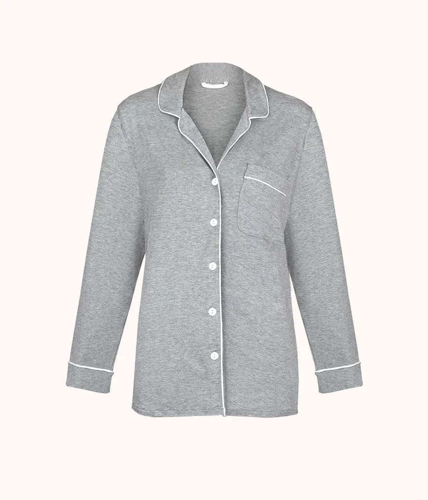 The All-Day Lounge Shirt: Heather Gray