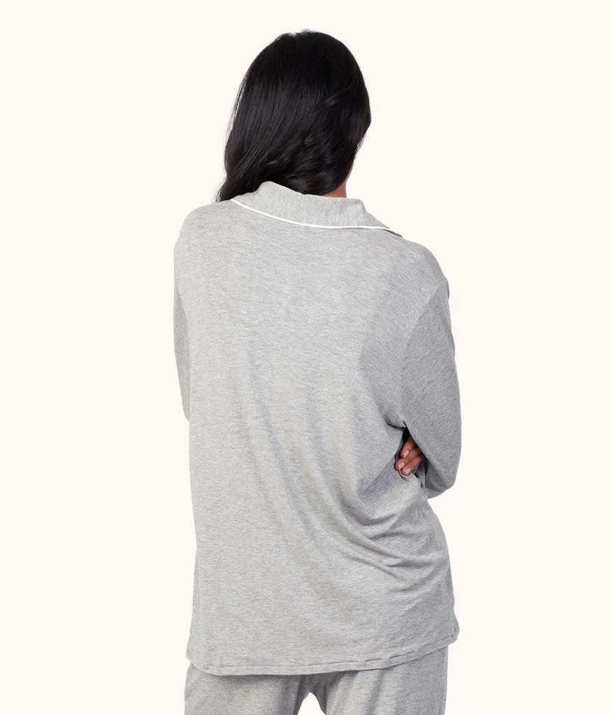 The All-Day Lounge Shirt: Heather Gray