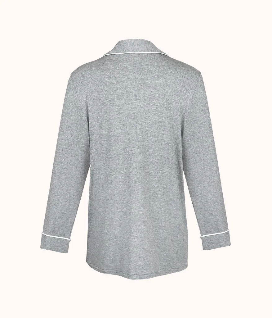 The All-Day Lounge Shirt: Heather Gray