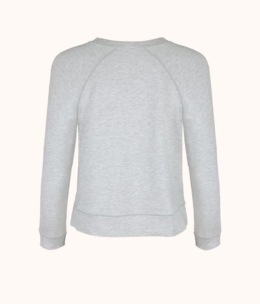 The Terry-Soft Sweatshirt: Heather Gray