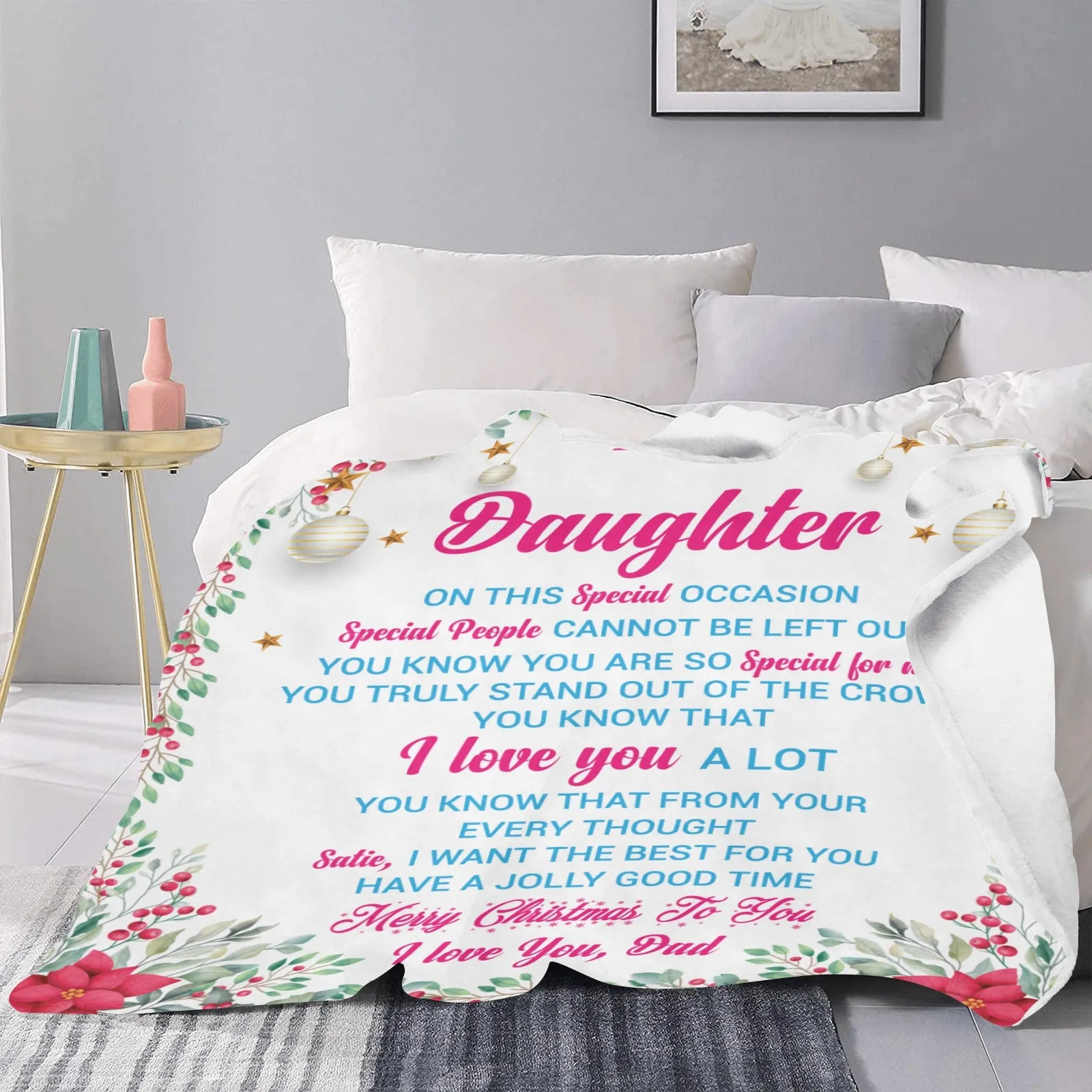 To My Daughter Ultra-Soft Micro Fleece Blanket 50"x60" (Thick)