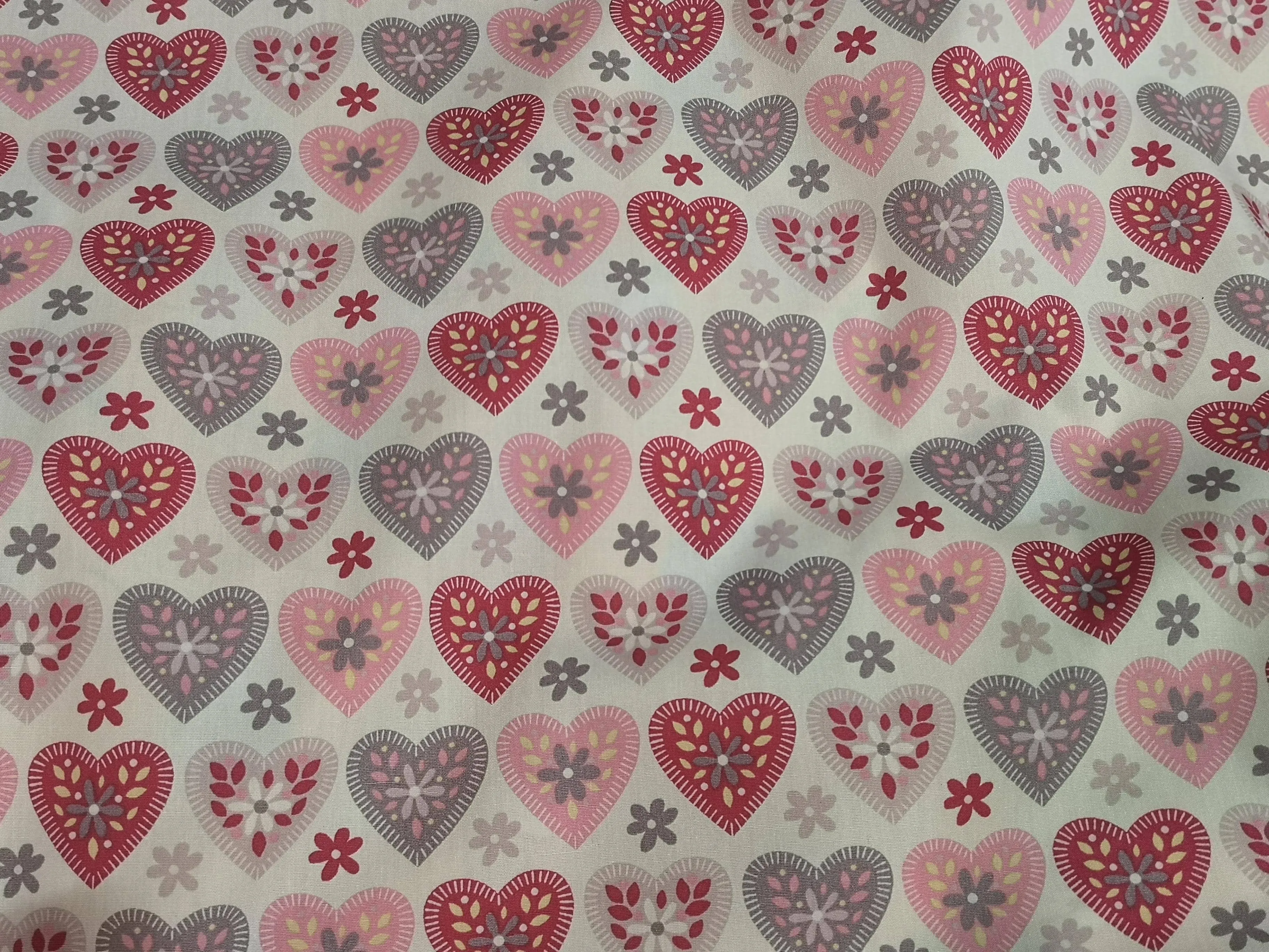 Valentine Daisy - Cotton Poplin Patchwork