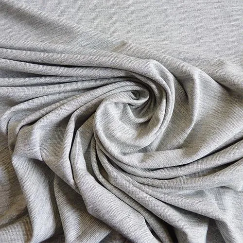 Viscose Jersey - Light Heathered Gray